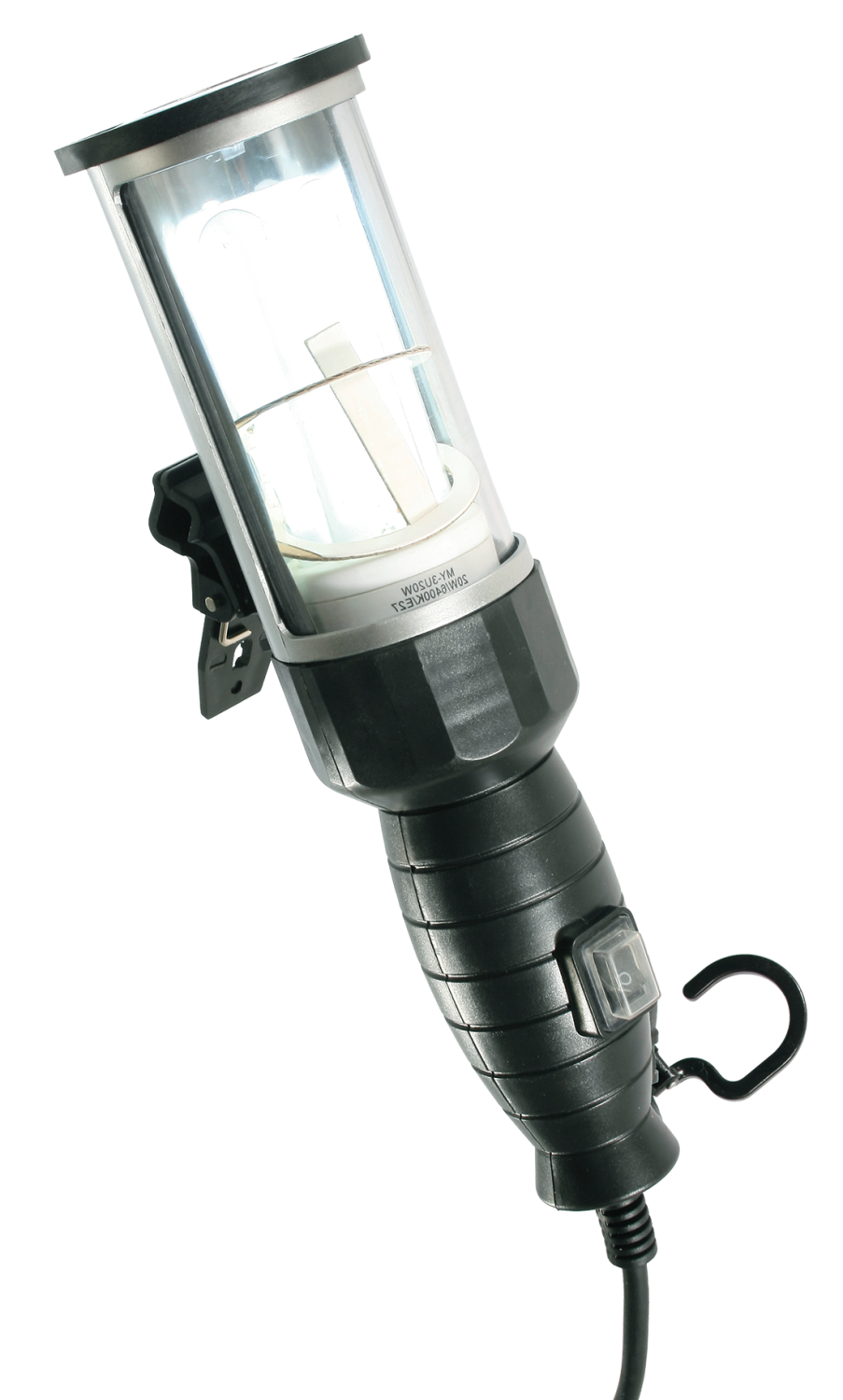 Schwabe Energiebesparende Looplamp IP44 20W met kabel H05RN-F 2x1,0 5m