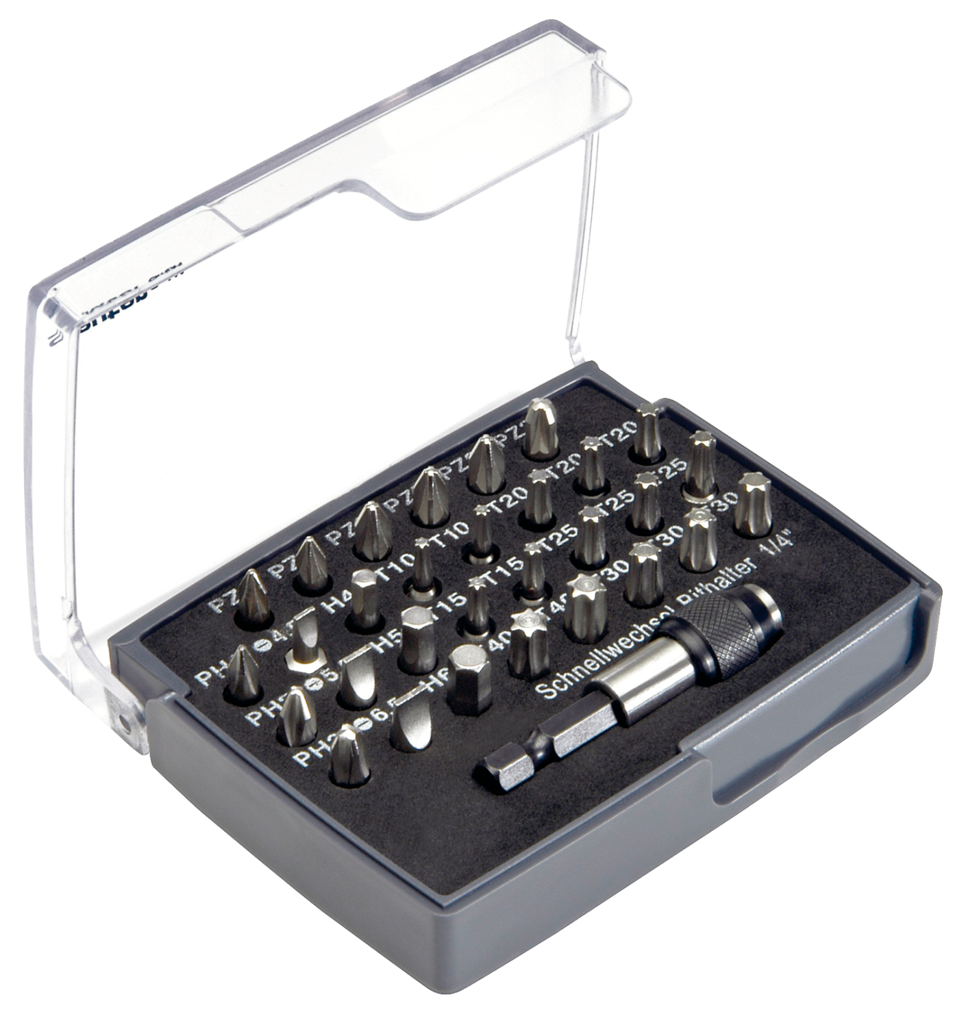 Friedrich Bitset met Magnetische Bithouder 1/4", 31-delig