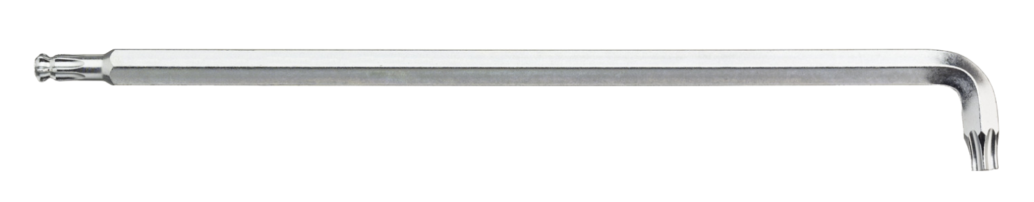 WIHA TORX Sleutel kogelkop met korte kop titaanzilver 366BET T45