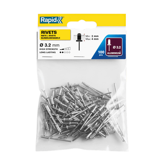 Rapid Blindklinknagels Standaard Ø 3,2 x 8mm (100 stuks)