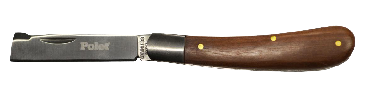 Polet Inklapbaar RVS Entmes met essen handvat