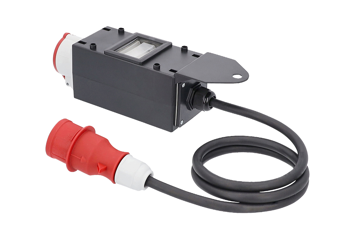 Schwabe CEE MIXO Adapter 400V/16A IP44 5-polig WERRA met kabel H07RN-F 5G2,5 1.5m