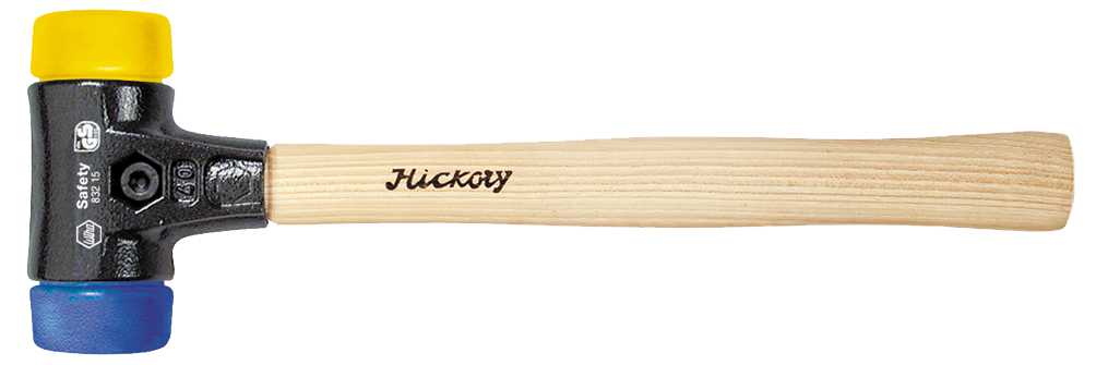 WIHA Safety Hamer middelhard/zacht 832-15 40mm