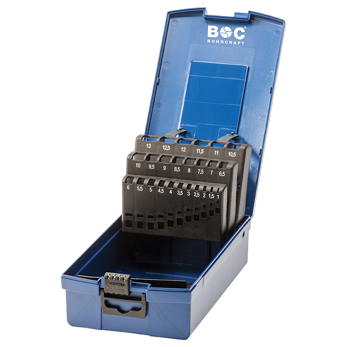 BC Kunststof Cassette Machinetappen Leeg MGB14-K, 14-delig