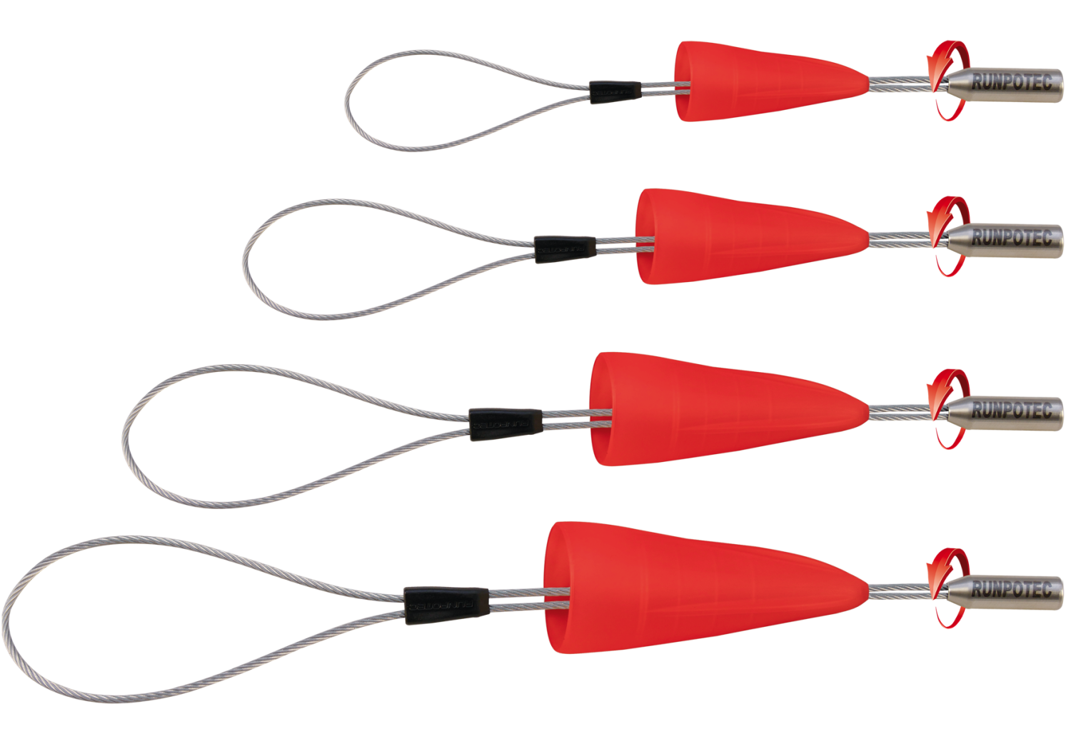 RUNPO Runpofix Kabeltreklussenset RTG6 Ø14-30mm met swivel, 4-delig