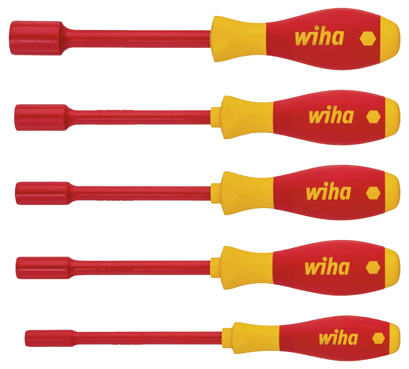WIHA Dopschroevendraaierset SoftFinish Electric 1000V 322, 5-delig