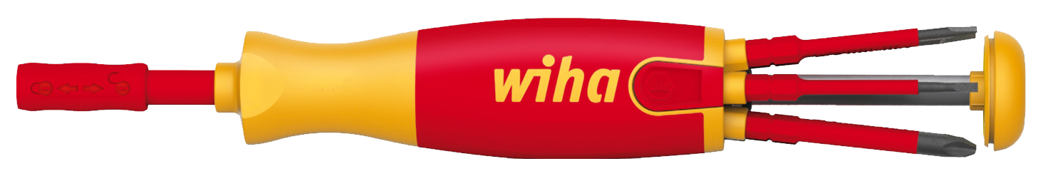 WIHA Schroevendraaier met Bitmagazijn LiftUp Electric SL/PZ/XENO 2831 in blister