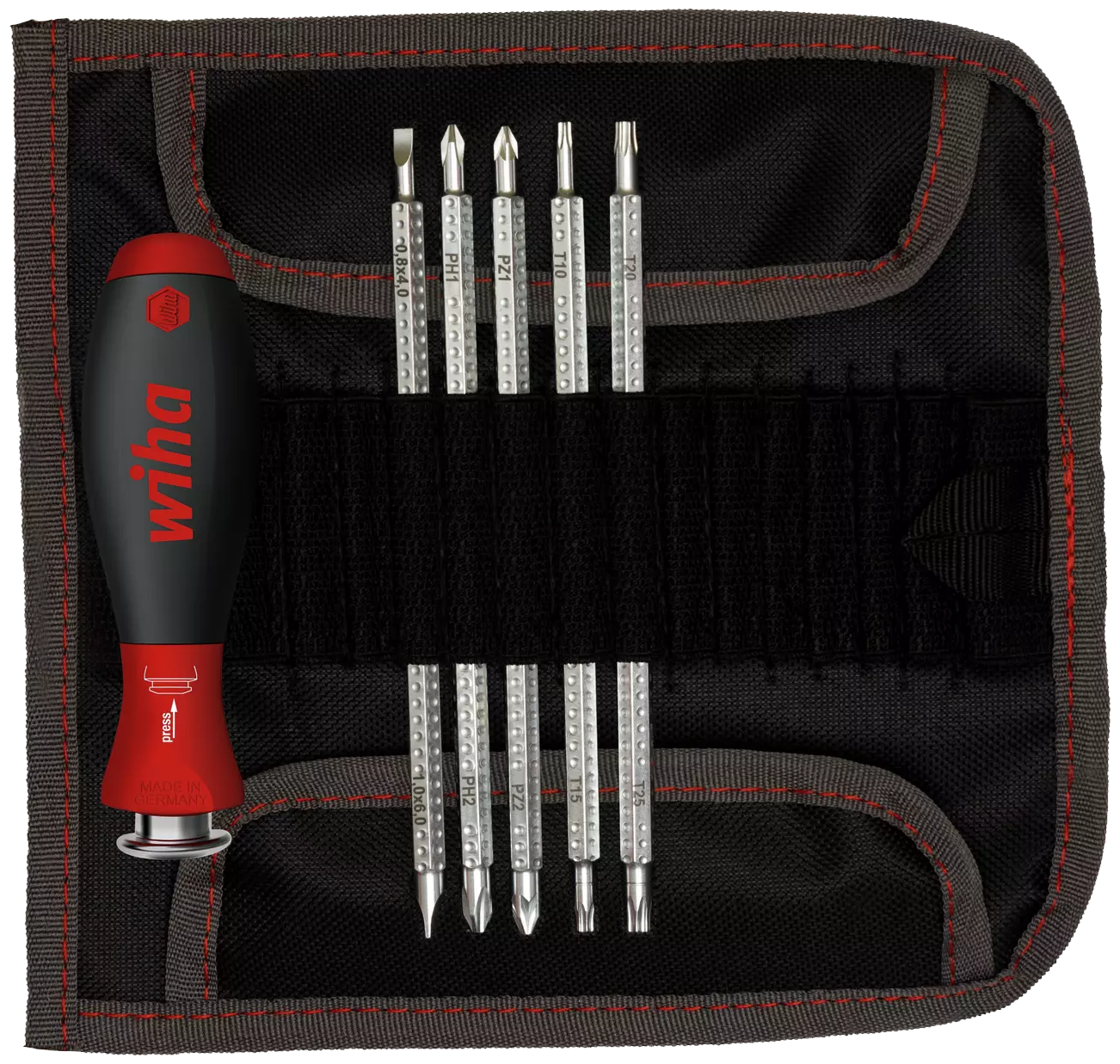 WIHA SYSTEM 6 Combischachtenset 281 SL/PH/PZ/TORX T6-01, 7-delig