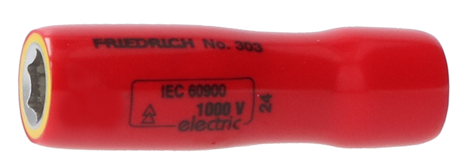 Friedrich 1/4" Zeskantdop 303 1000V lang 8mm