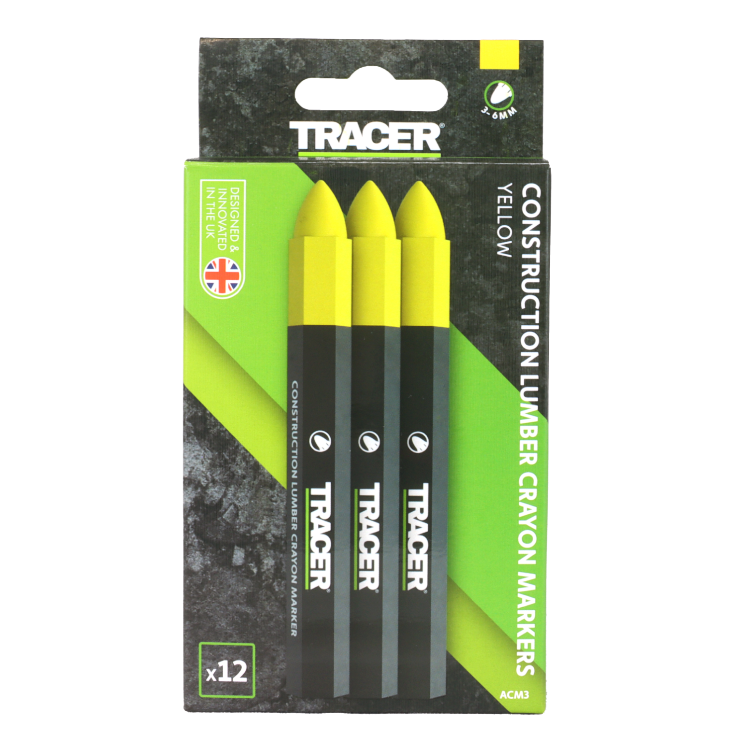 TRACER Markeerkrijt ACM3 geel (12 stuks).png