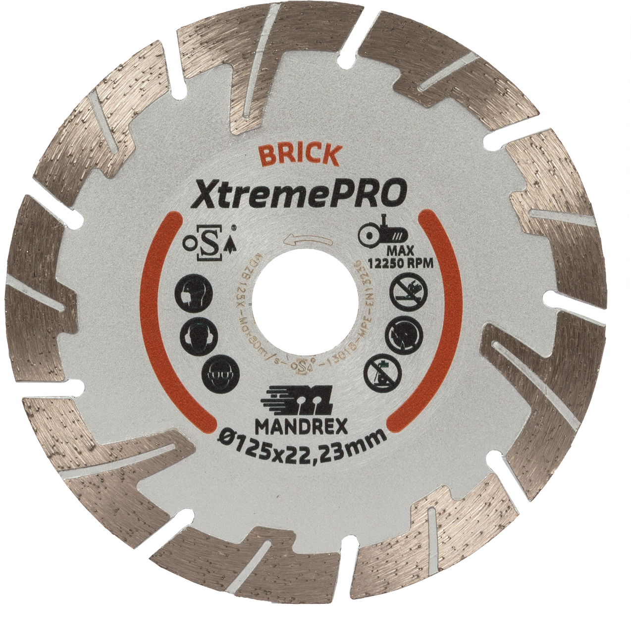 Mandrex Baksteen XtremePro Diamantzaagblad MDZB230X 230mm