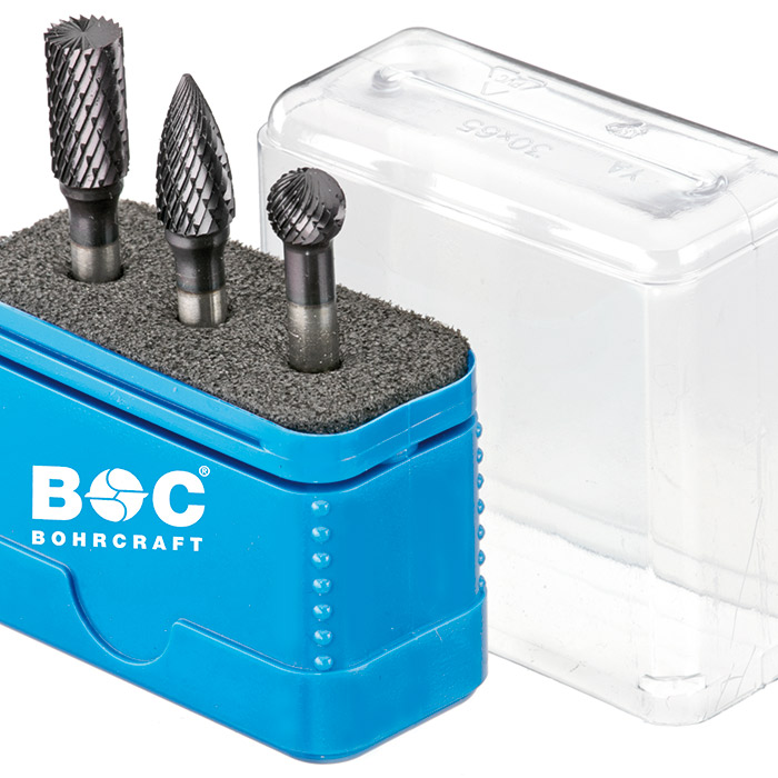 BC Stiftfrezenset HM R3 TiALN vorm B/D/G, 3-delig