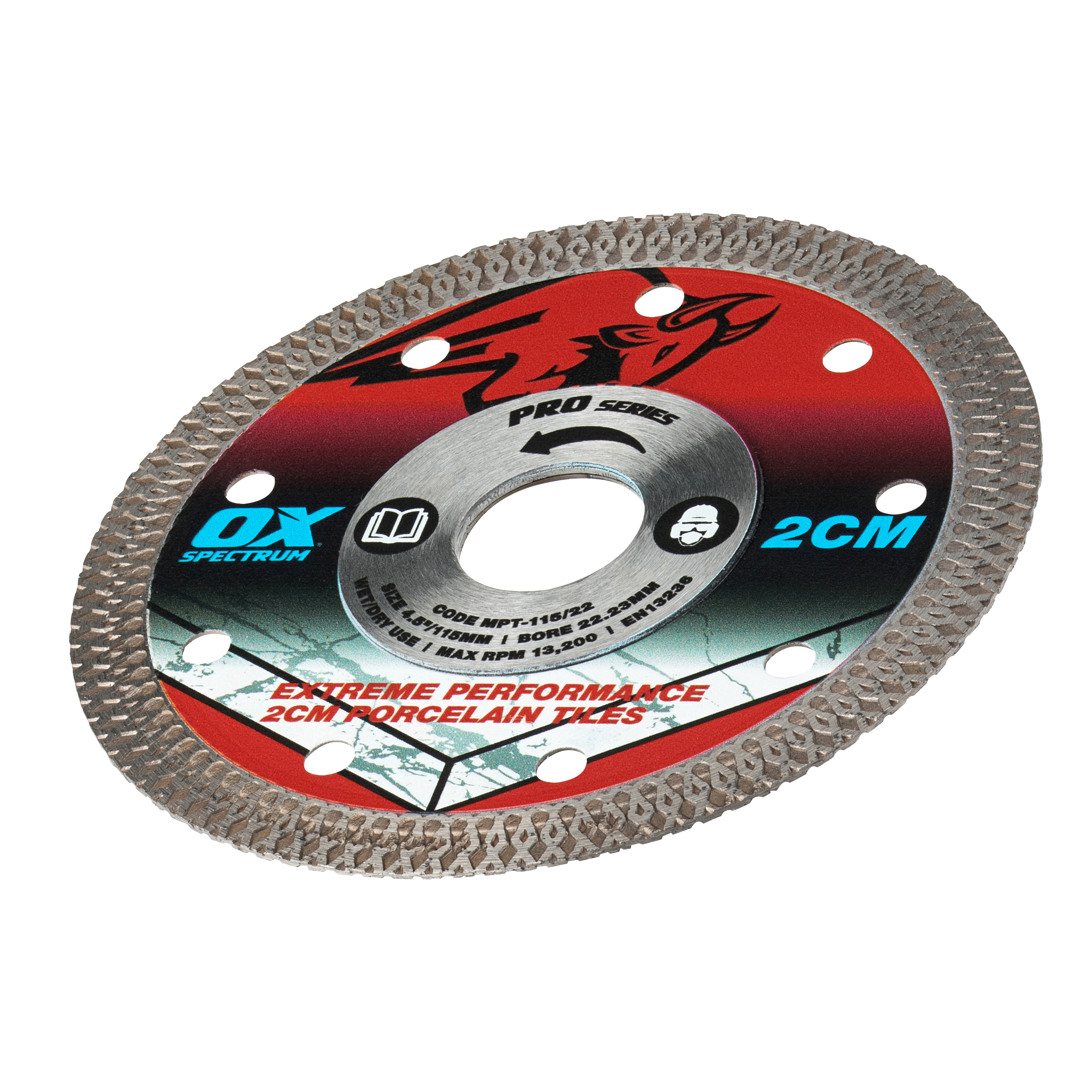 OX Pro Diamantzaagblad Tegels 2CM 115mm