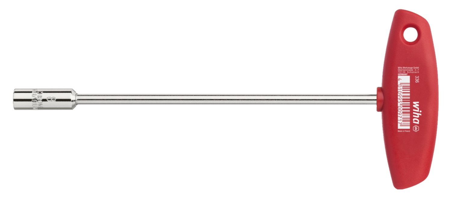 WIHA T-greep Dopsleutel zeskant 336  8,0x125mm