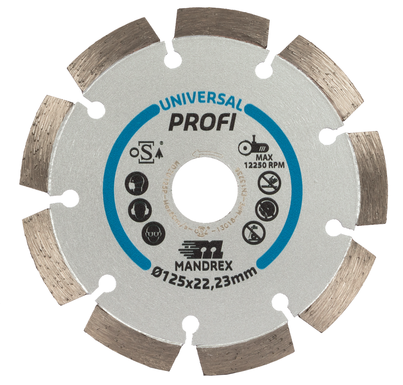Mandrex Universeel Profi Diamantzaagblad MDZU115P 115mm