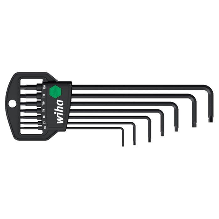WIHA TORXsleutelset MagicSpring Classic gezwart 366R T6-T20, 8-delig