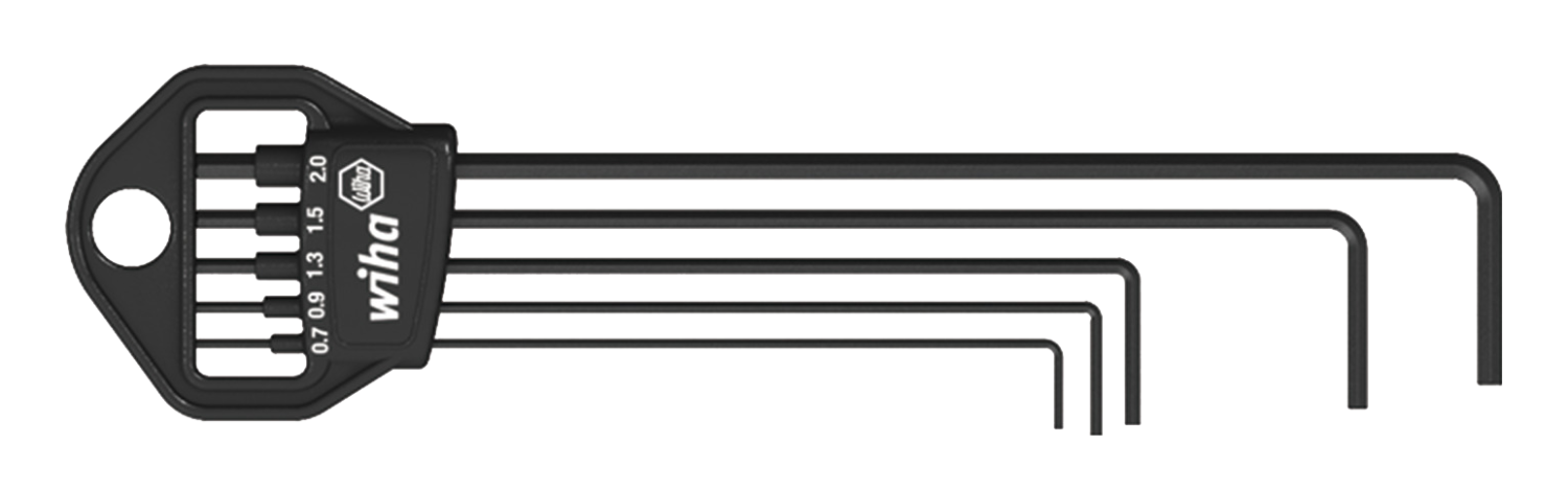 WIHA Inbussleutelset Classic gezwart 352B, 6-delig