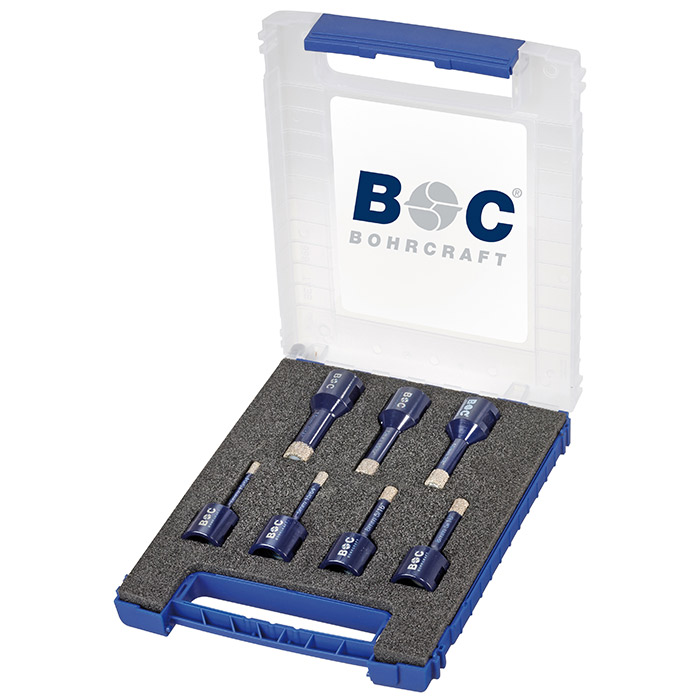 BC Diamant tegelboorset DB7 M14, 2x6/2x8/10/12/14mm, 7-delig