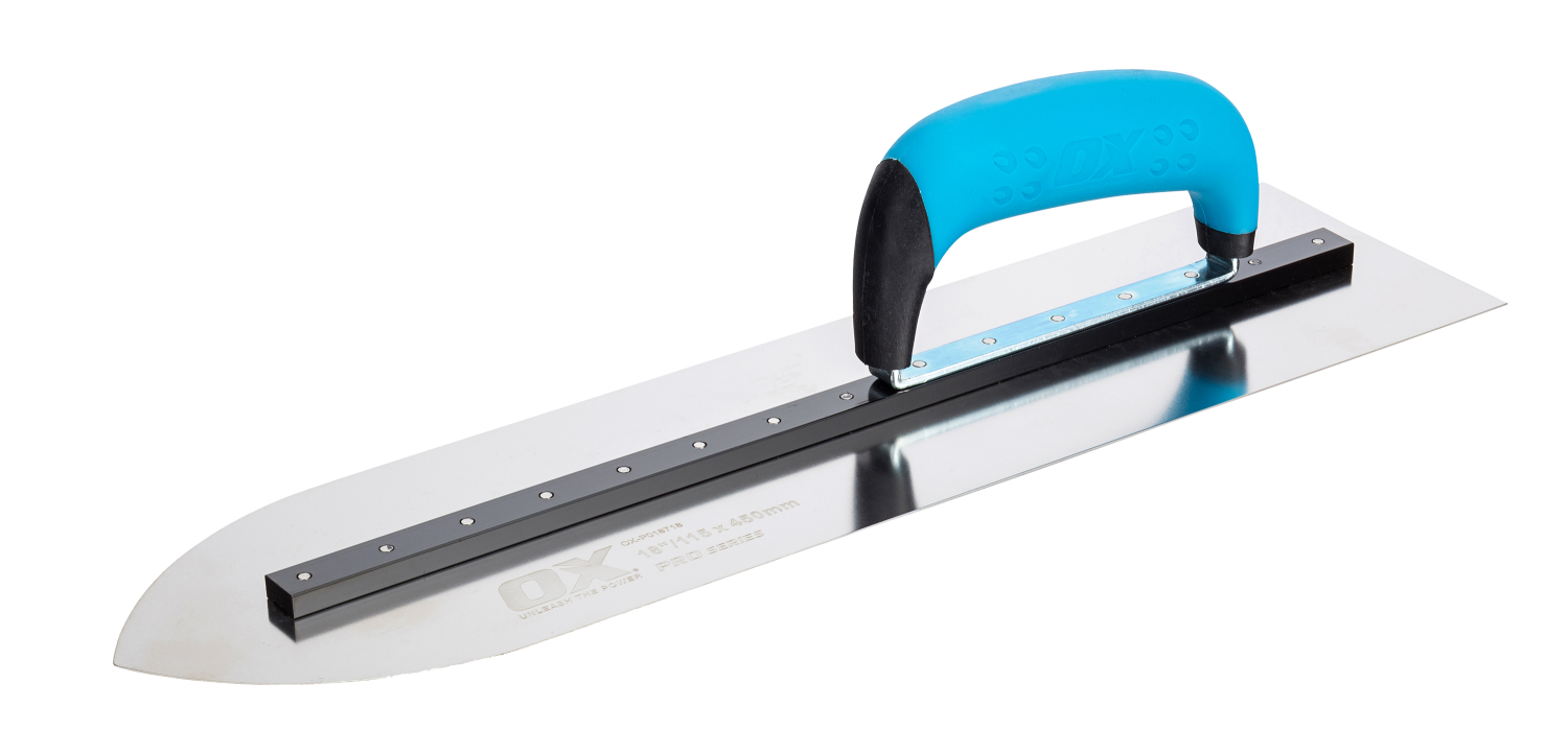 OX Pro RVS Puntige Vloerspaan Duragrip 115 x 450mm
