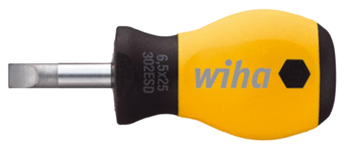 WIHA Stubby Sleufschroevendraaier SoftFinish ESD 302 4,0x25