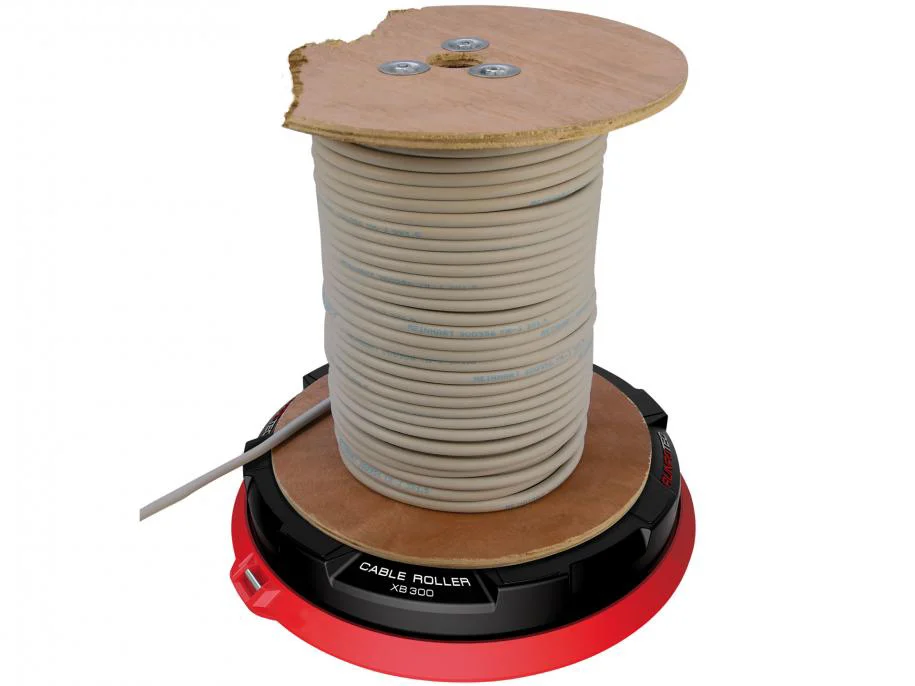 RUNPO Kabelafroller X Board XB300 met Centreerdoorn in koffer.png