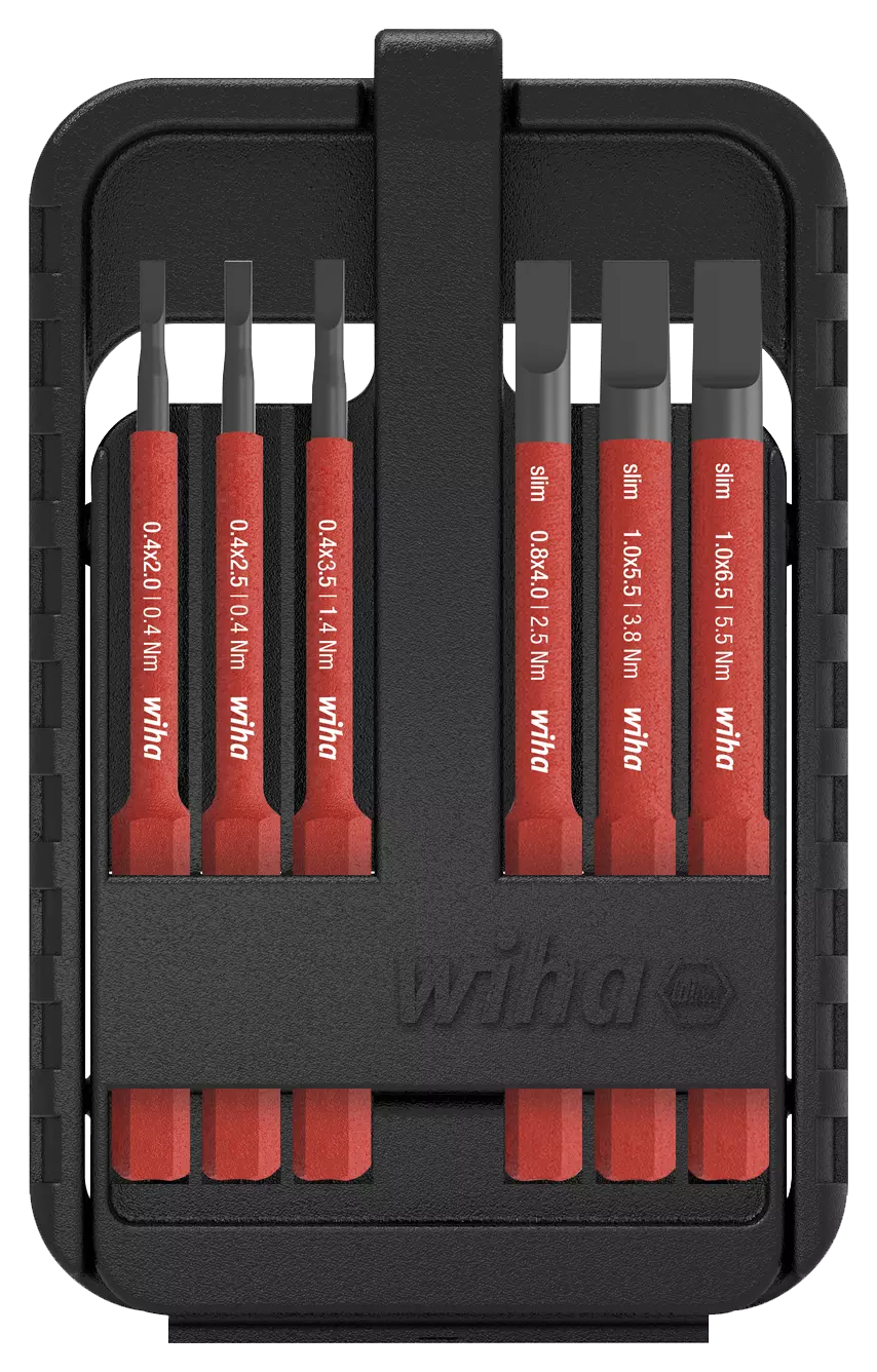 WIHA SlimBitset Electric Box 2831 SL, 7-delig in blister