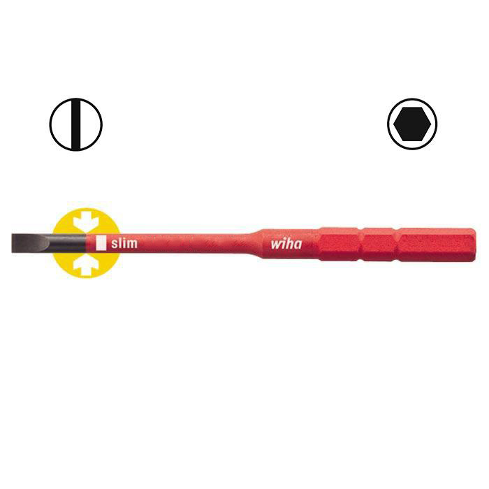 WIHA SlimBit Electric Sleufkop 2831-10 4,0mm 2.5 Nm