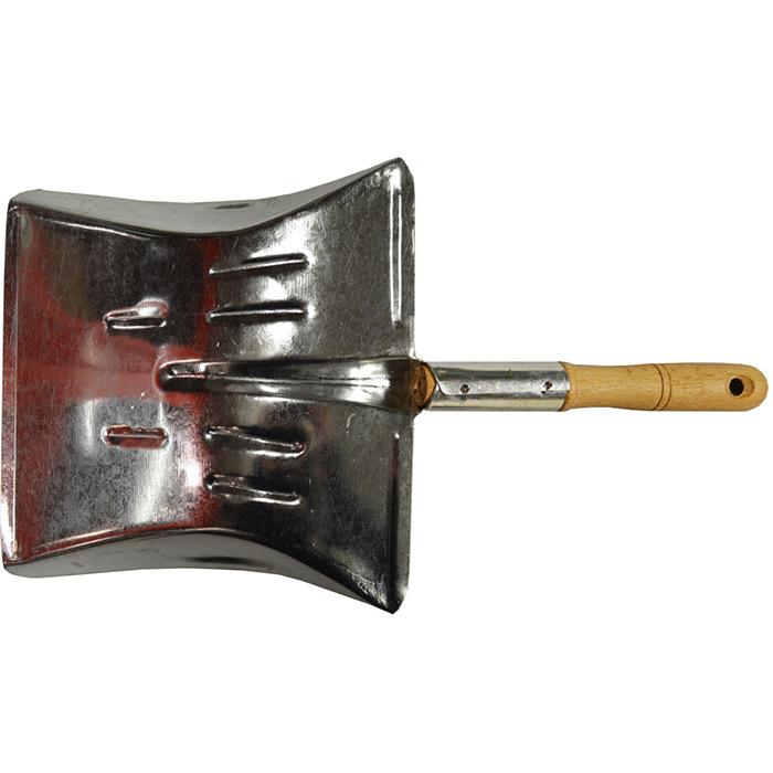 Polet Vuilblik verzinkt  met houten handvat 25x42cm