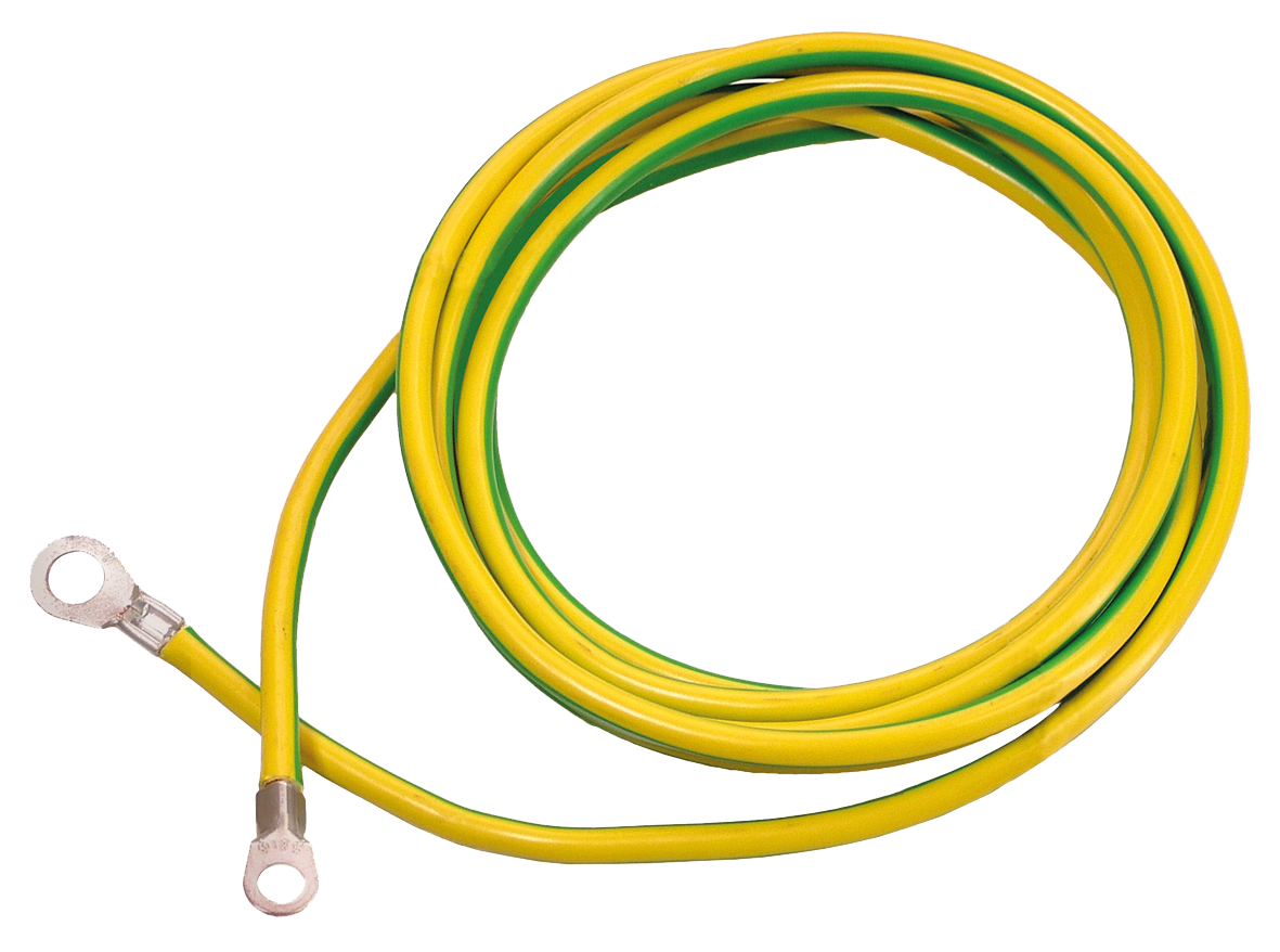 Schwabe Aarddraad met oog A8/A10 H07V-K 16 groen/geel 3m