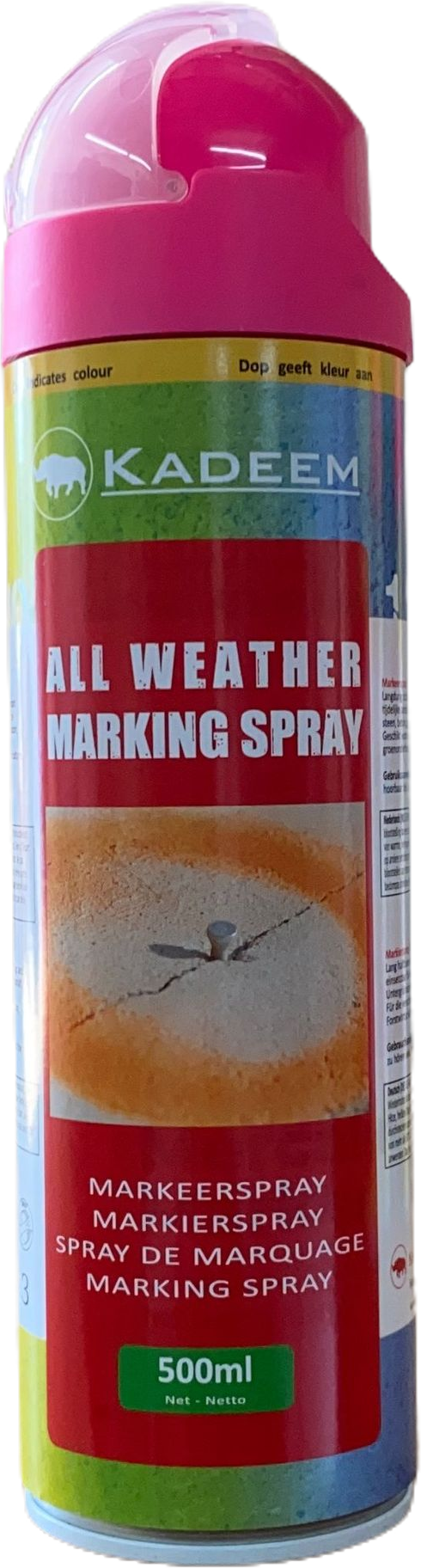 Kadeem Markeerspray All Weather 500ml Fluor Roze