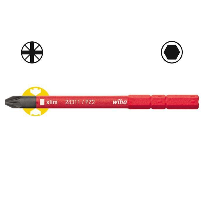 WIHA SlimBit Electric Kruiskop 2831-12 PZ2 5.5 Nm