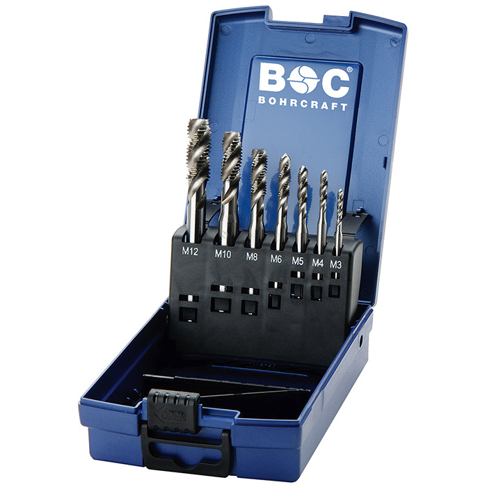 BC Machinetappenset HSS-G MBA7S-K vorm C RSP35° M3-M12, 7-delig