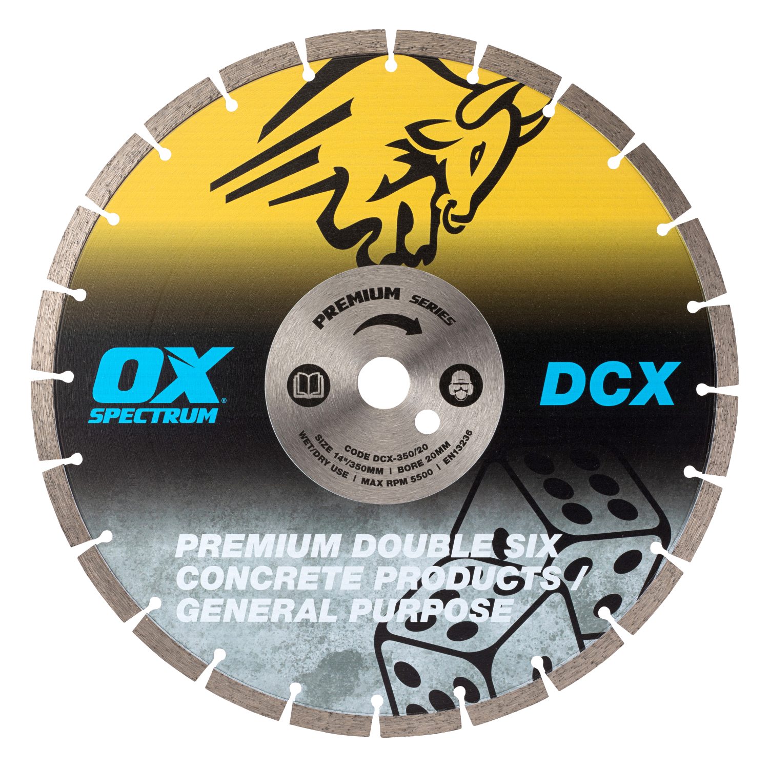 OX Premium Plus DCX Double Six Diamantzaagblad 350mm.png