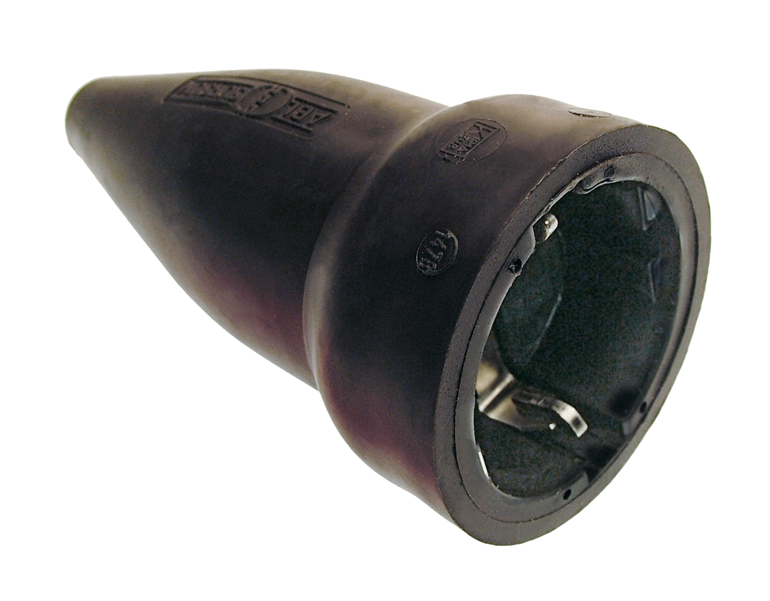 Schwabe Rubber Contrastekker 230V/16A IP20 Zwart