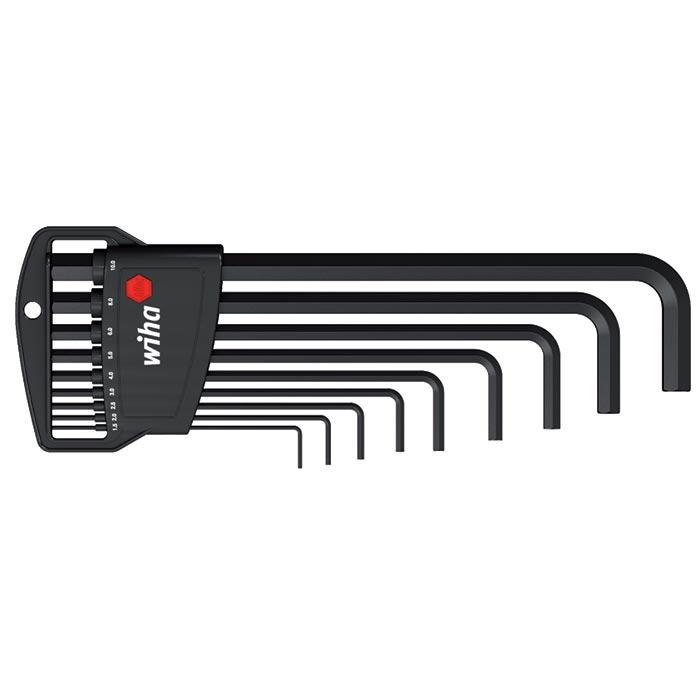 WIHA Inbussleutelset Classic gezwart 352B, 10-delig