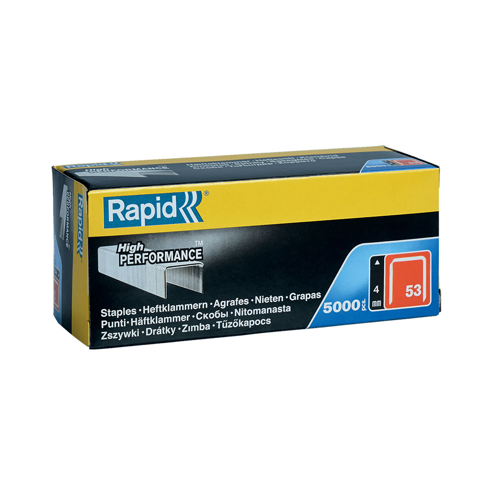 Rapid Dundraadnieten 53/4mm Gegalvaniseerd in doos (5000 stuks)