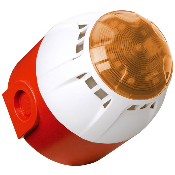 Compro Combi Signalering Chiasso 100 Razor 100dB 9-28V DC Deep IP65 Wit/Geel