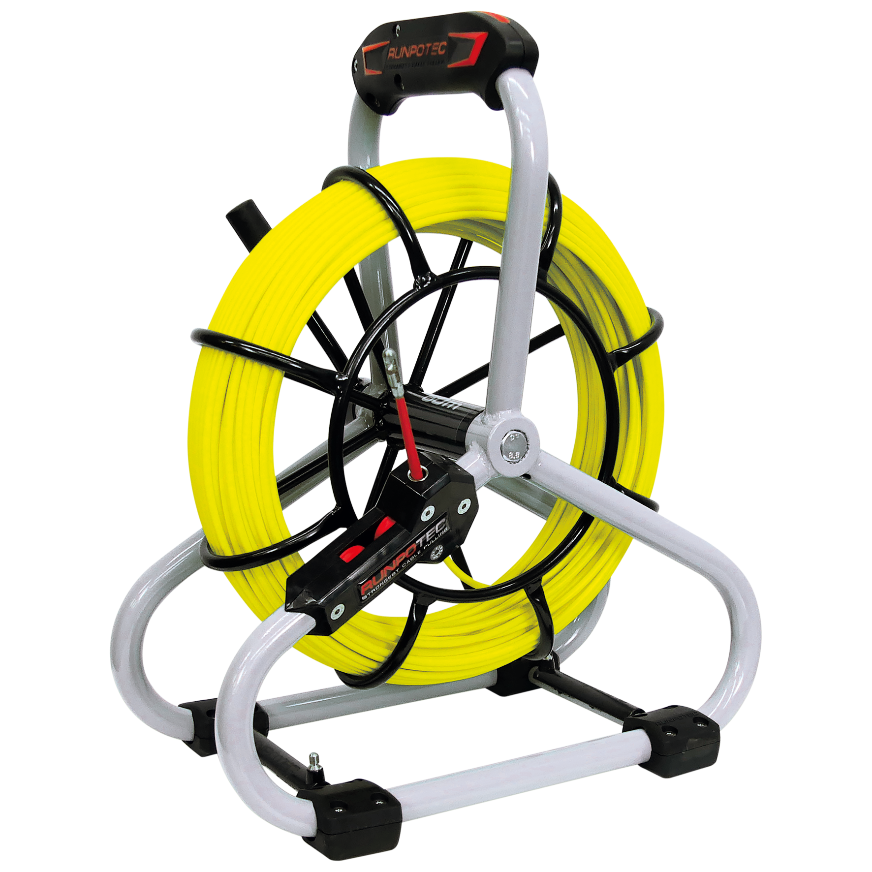 RUNPO Standaard set Glasvezel Trekveer Ø 4,5mm RTG6, 30m incl. Haspel