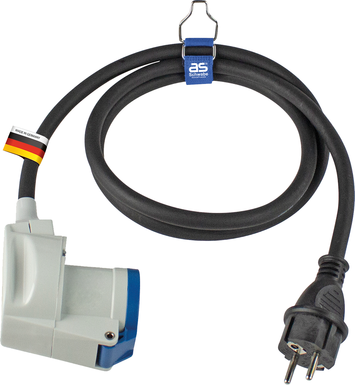 Schwabe Camping CEE Adapterkabel Neopreen 230V/16A IP44 H07RN-F 3G2,5 1,5m