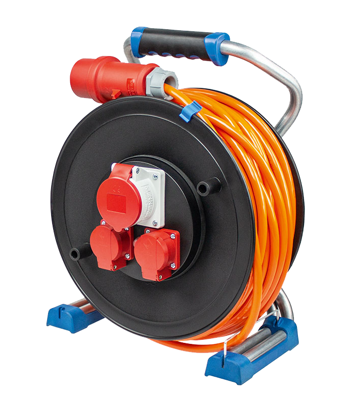 Schwabe CEE Xperts Kabelhaspel 400V/16A IP44 PUR H07BQ-F 5G2,5 25m