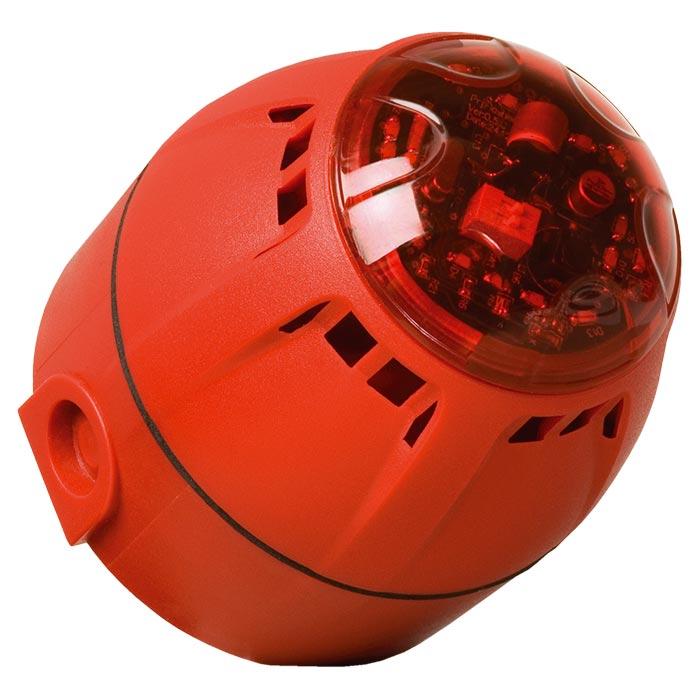 Compro Combi Signalering Chiasso 100 Razor 100dB 9-28V DC Deep IP65 Rood/Rood