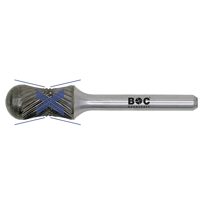 BC Stiftfrees HM vorm A  dwarsverstanding Z3-X Ø 12,0 mm