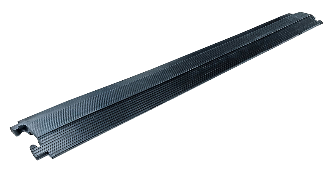 Schwabe Kabelbrug massief rubber recht 1 kanaal 1040x135x20mm