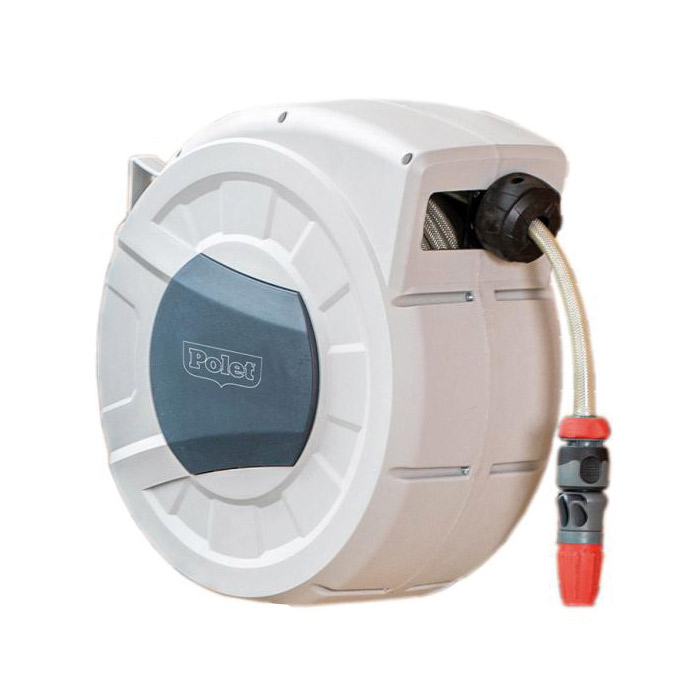 Polet Wandhaspel met Tuinslang en Automatisch Oprolsysteem