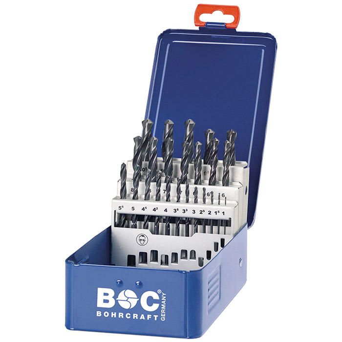 BC Spiraalborenset M24 DIN 338 HSS Rolgewalst Type N Ø 1,0-10,5 x 0,5mm 24-delig