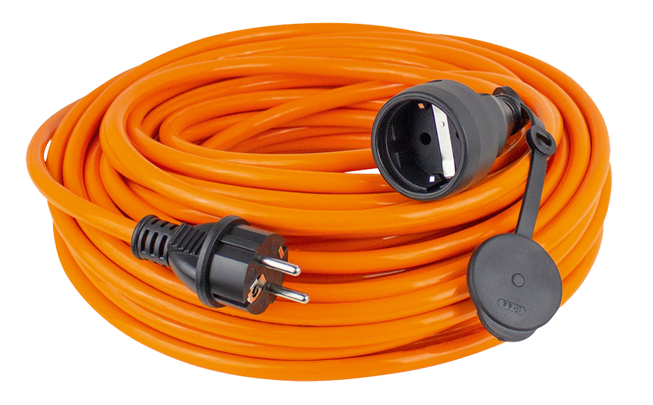 Schwabe Verlengkabel PUR 230V/16A IP44 H07BQ-F 3G1,5 oranje 5m