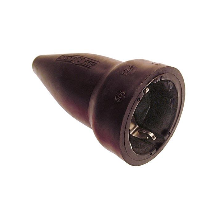 Schwabe Rubber Contrastekker 230V/16A IP20 Zwart