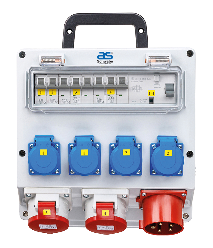 Schwabe CEE Stroomverdeler FIXO 3 400V/32A IP44