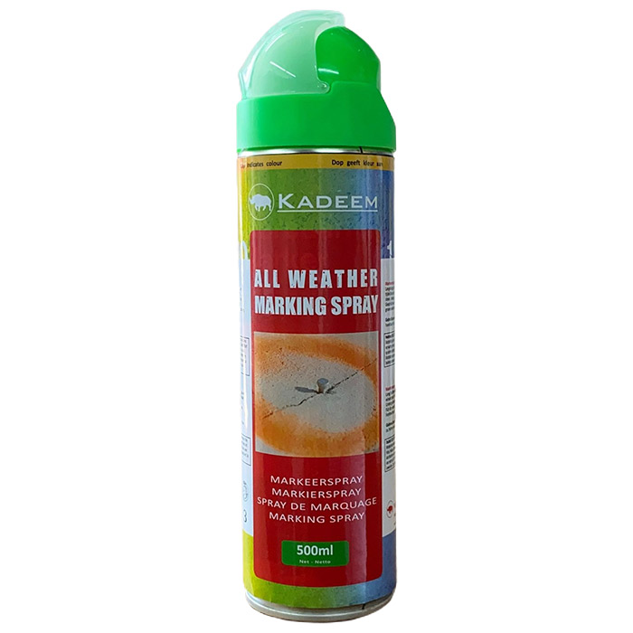 Kadeem Markeerspray All Weather 500ml Fluor Groen