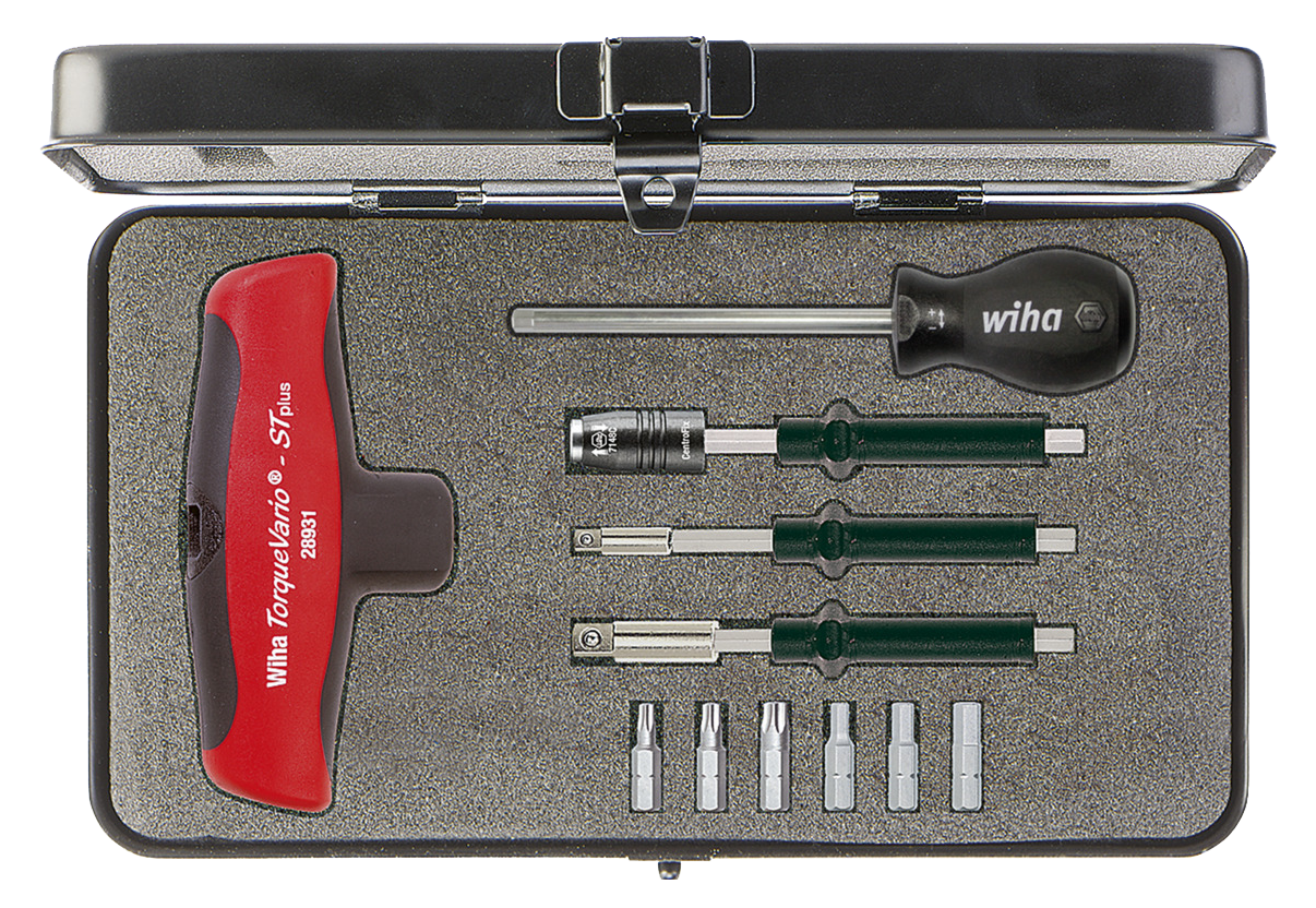 WIHA Momentschroevendraaierset Dwarsgreep TorqueVario®-ST 2893 5-14 Nm (6%), 12-delig